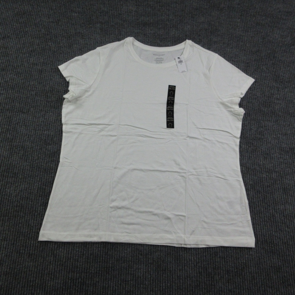 Banana Republic Shirt Womens 2XL White Timeless Tee Cotton Modal Stretch NWT